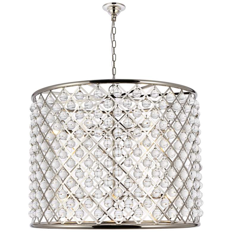Image 1 Madison 12 Light Polished Nickel Chandelier Clear