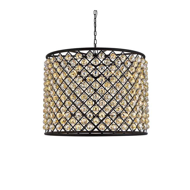 Image 4 Madison 12 Lt Matte Black Chandelier Golden Teak more views