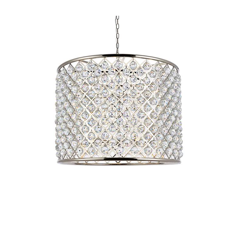 Image 4 Madison 12 Lt Polished Nickel Chandelier Clear more views