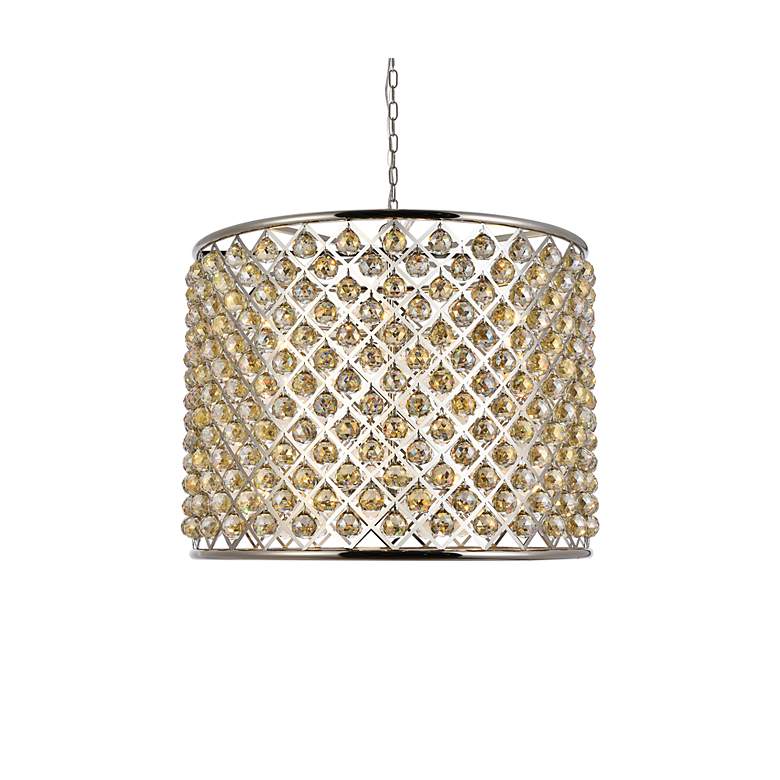 Image 4 Madison 12 Lt Polished Nickel Chandelier Golden Teak more views