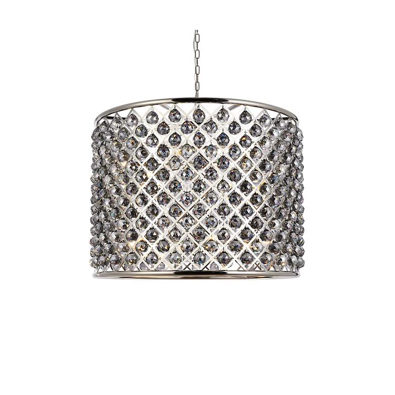 Image 4 Madison 12 Lt Polished Nickel Chandelier Silver Shade (Grey) more views