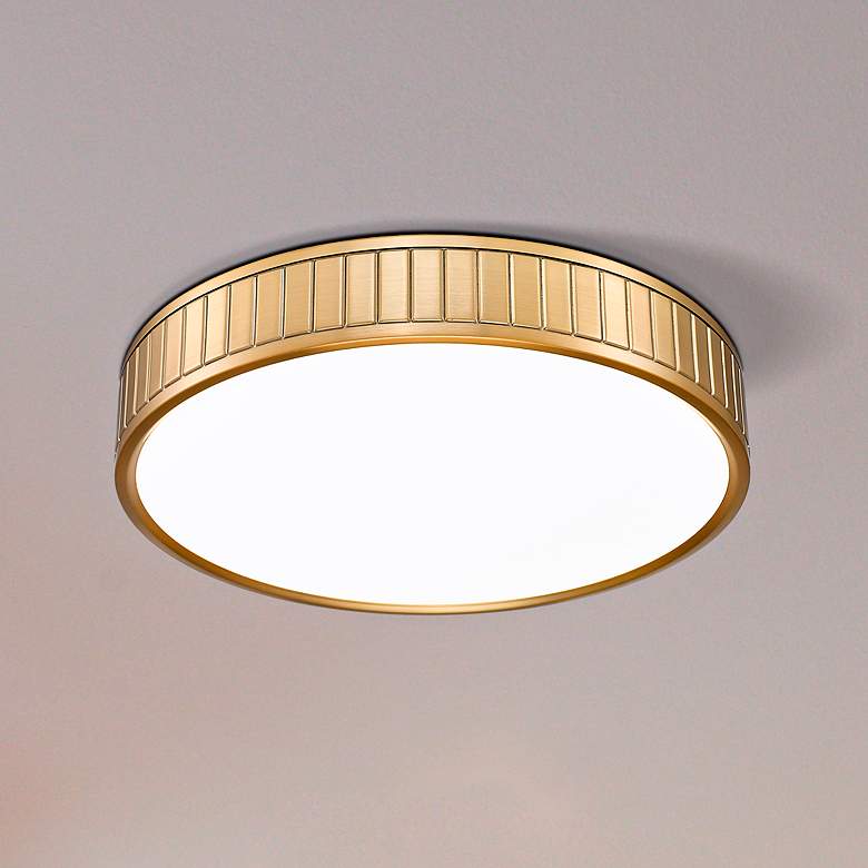 Image 2 Madison 16 1/2" Wide Modern Gold LED Ceiling Light