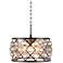 Madison 16" Wide Crystal Polished Nickel Pendant Light