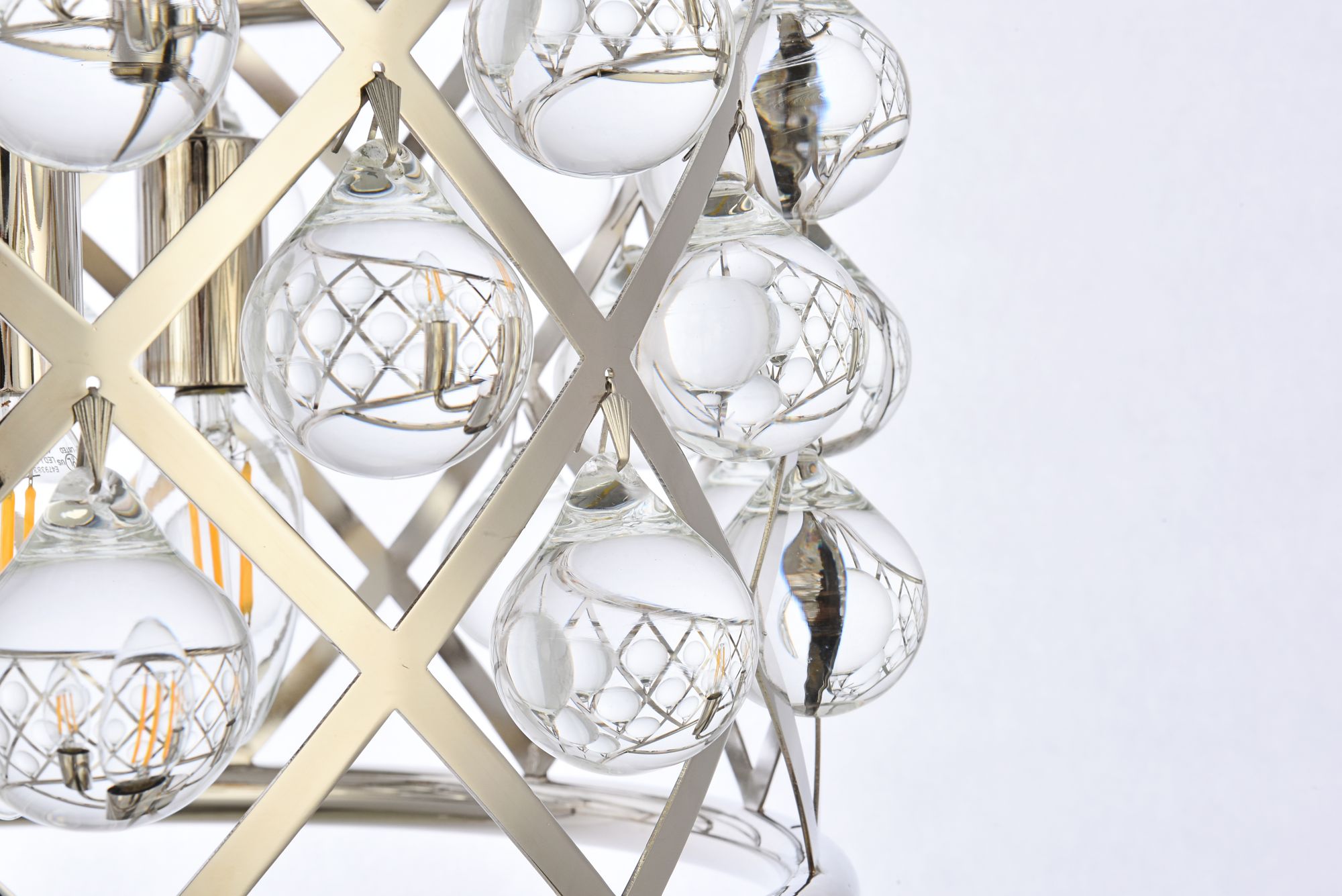 Image 7 Madison 16" Wide Polished Nickel Drum Pendant Light more views