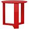 Madison 2.0 Red Gloss Wood Round Accent End Table