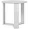 Madison 2.0 White Gloss Wood Round Accent End Table