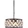 Madison 20" Wide Crystal Mocha Brass Pendant Light