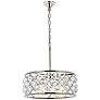 2_Madison 20"W Polished Nickel and Clear Crystal Pendant Light