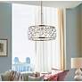 3_Madison 20"W Polished Nickel and Clear Crystal Pendant Light more views