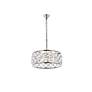 Madison 20"W Polished Nickel and Clear Crystal Pendant Light
