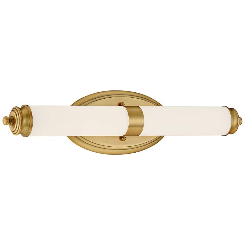 Image 2 Madison 21 1/4 inch Wide Brushed Gold Metal Bar LED Bath Light