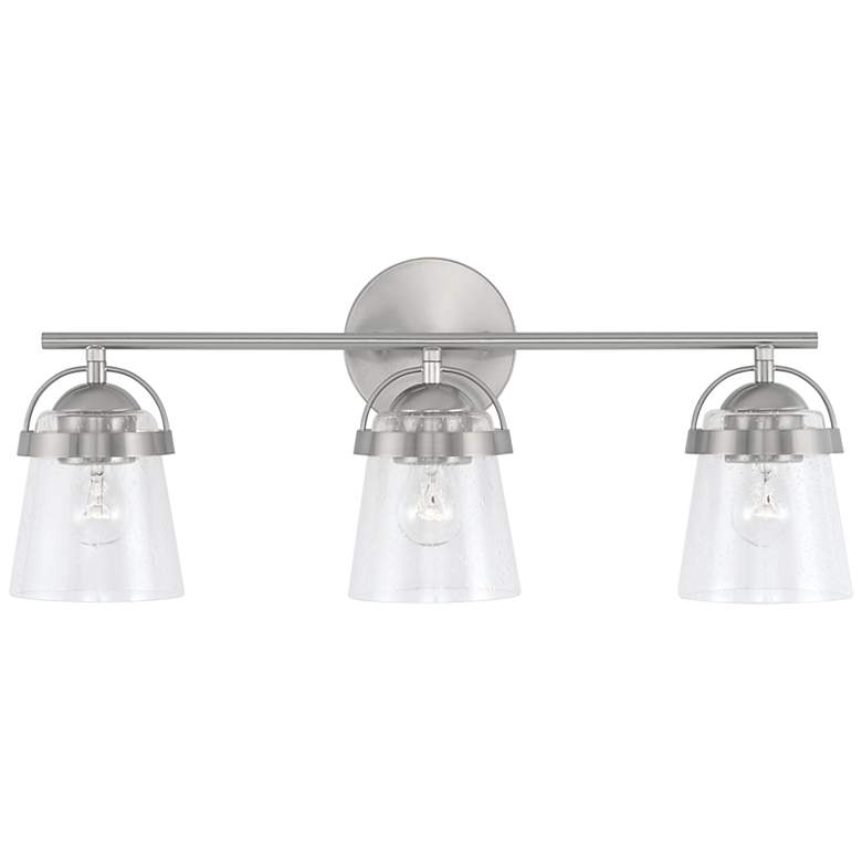 Image 2 Madison 23 1/4" Wide Brushed Nickel 3-Light Bath Light
