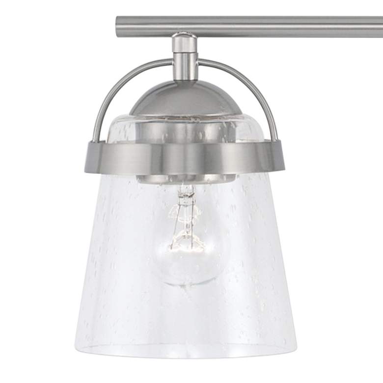 Image 3 Madison 23 1/4 inch Wide Brushed Nickel 3-Light Bath Light more views