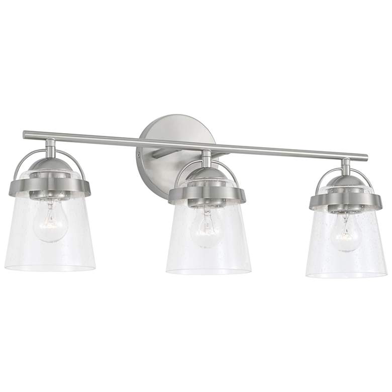 Image 4 Madison 23 1/4" Wide Brushed Nickel 3-Light Bath Light more views