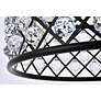 5_Madison 25" Wide Matte Black and Crystal 6-Light Chandelier more views