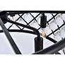 6_Madison 25" Wide Matte Black and Crystal 6-Light Chandelier more views