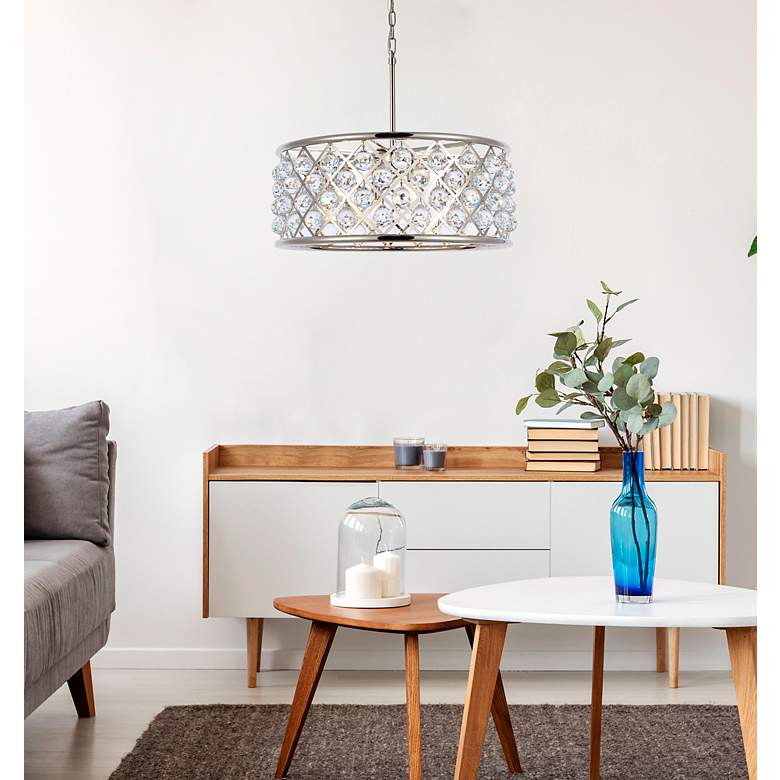 Image 3 Madison 25" Wide Polished Nickel Pendant Light more views