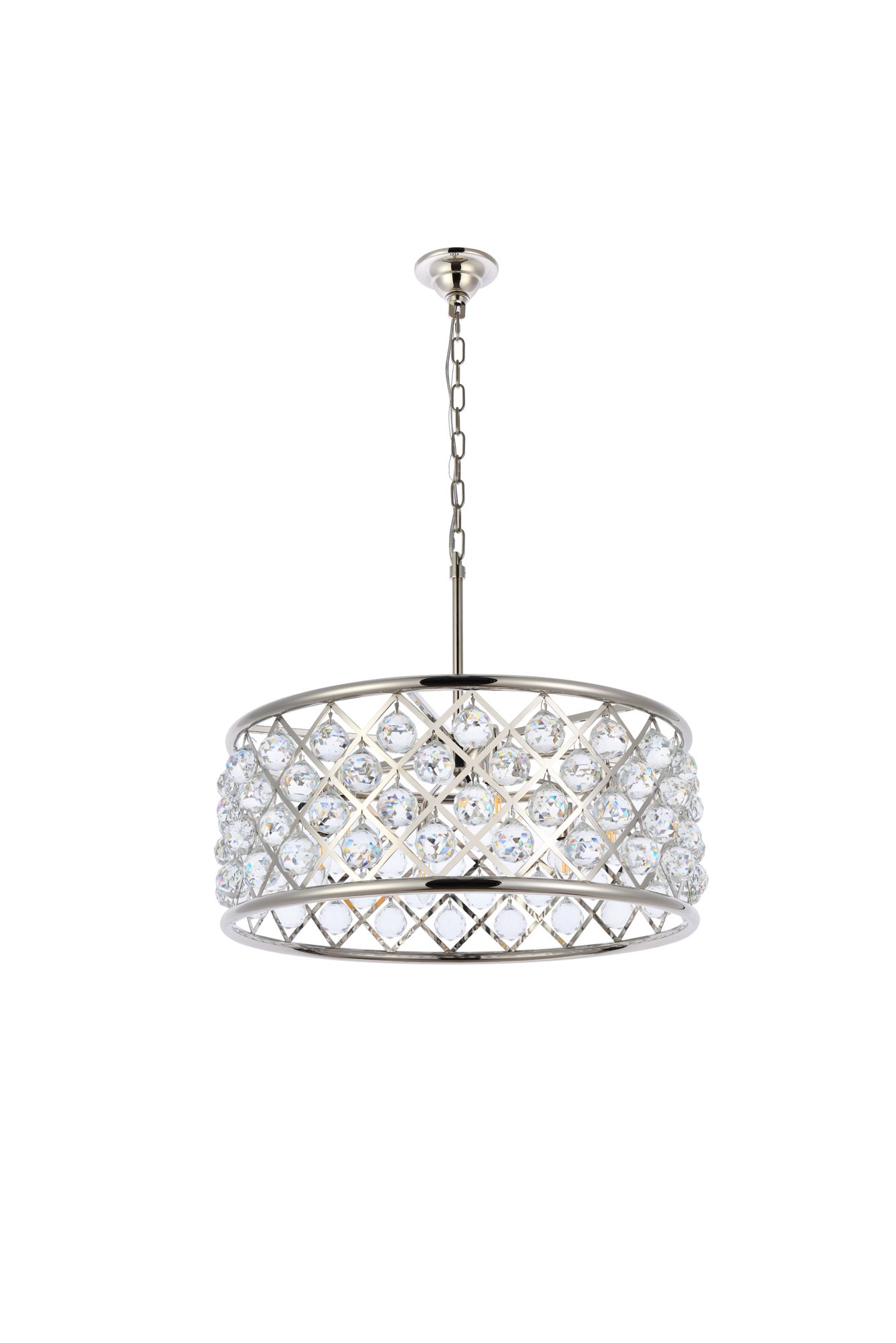 Madison 25" Wide Polished Nickel Pendant Light