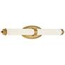 Madison 27 1/4" Wide Brushed Gold Metal Bar LED Bath Light