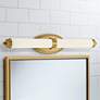 Thumbnail1 of Madison 27 1/4" Wide Brushed Gold Metal Bar LED Bath Light