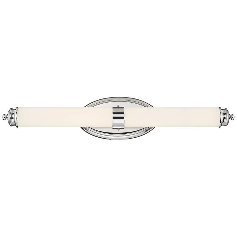 Image 2 Madison 27 1/4" Wide Chrome Metal Bar LED Bath Light