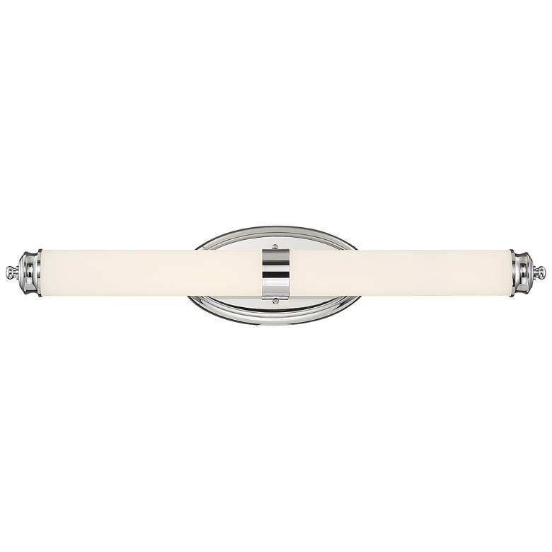 Image 2 Madison 27 1/4 inch Wide Chrome Metal Bar LED Bath Light