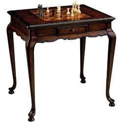 Madison 29" Wide Cherry Reversible Chess Game Table