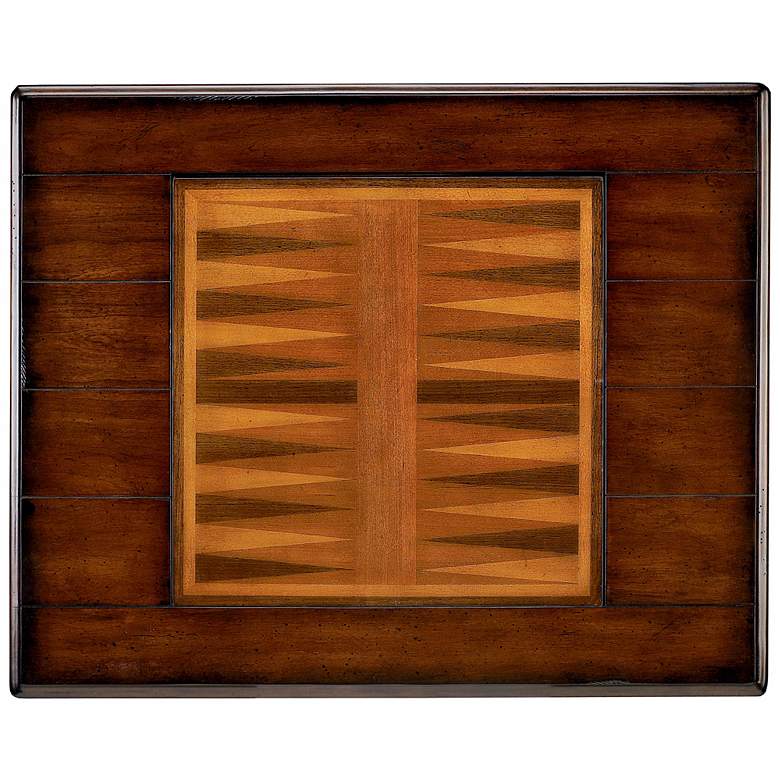 Image 3 Madison 29" Wide Cherry Reversible Chess Game Table more views