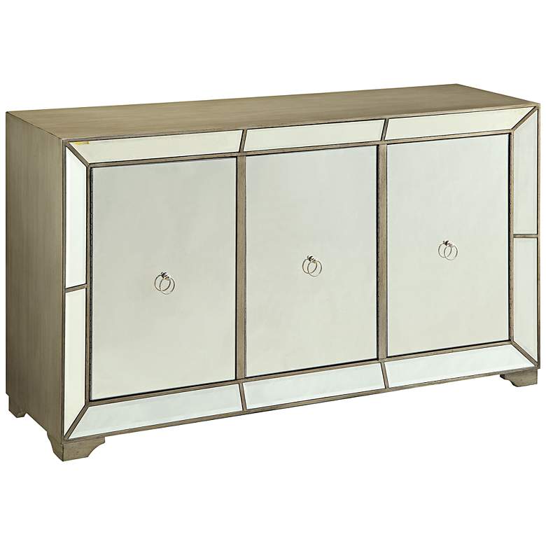 Image 1 Madison 3-Door Mirrored Buffet Cabinet