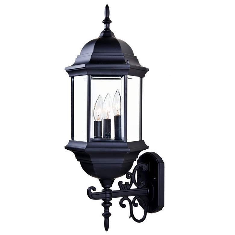 Image 1 Madison 3-Light Matte Black Wall Light