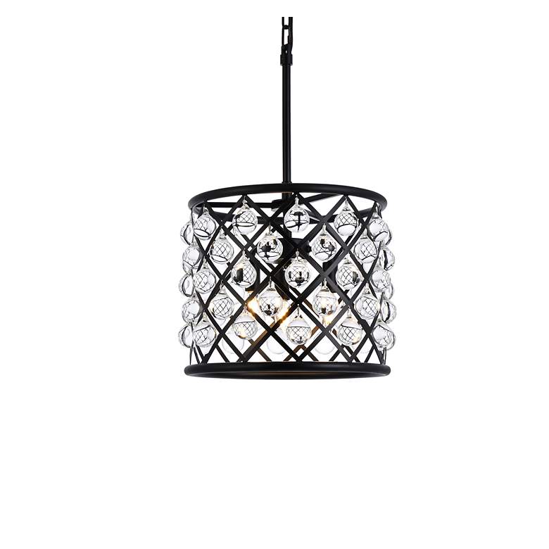 Image 4 Madison 3 Lt Matte Black Pendant Clear more views