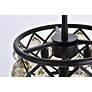 6_Madison 3 Lt Matte Black Pendant Golden Teak more views