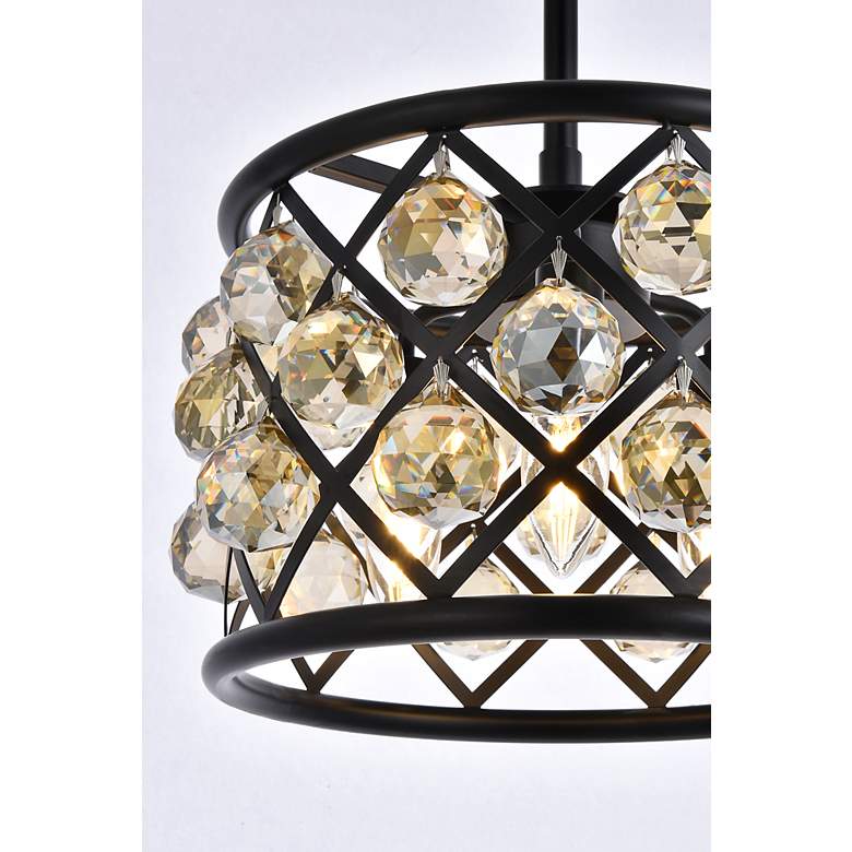 Image 7 Madison 3 Lt Matte Black Pendant Golden Teak more views