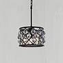 1_Madison 3 Lt Matte Black Pendant Silver Shade (Grey)
