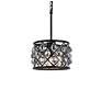 4_Madison 3 Lt Matte Black Pendant Silver Shade (Grey) more views