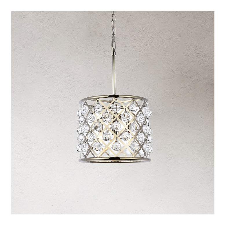 Image 1 Madison 3 Lt Polished Nickel Pendant Clear