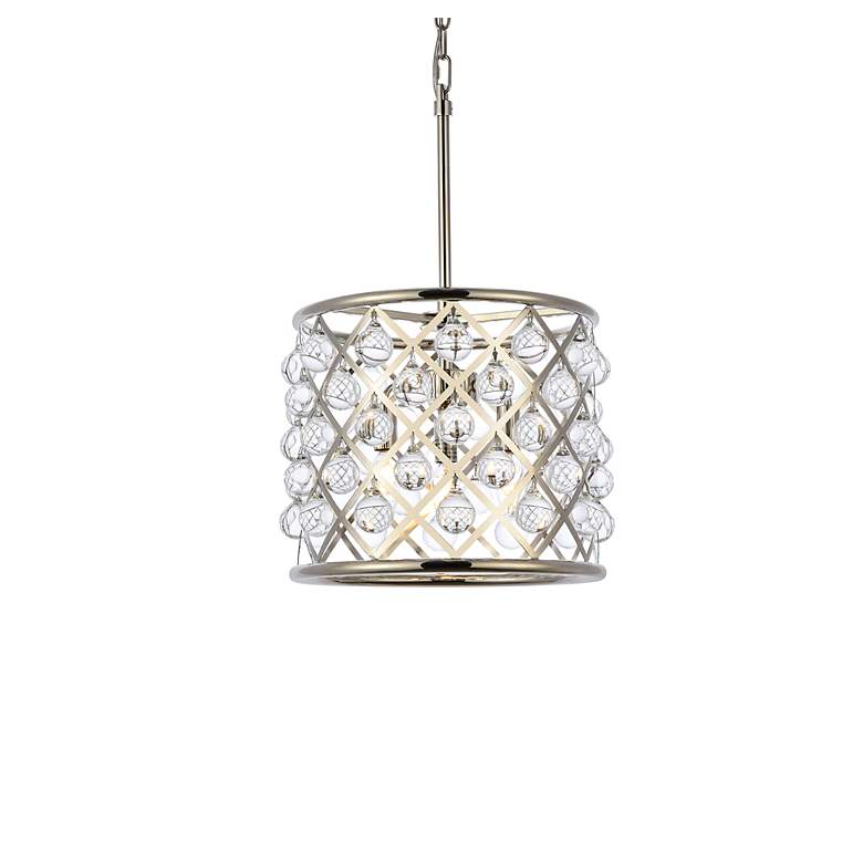 Image 3 Madison 3 Lt Polished Nickel Pendant Clear more views