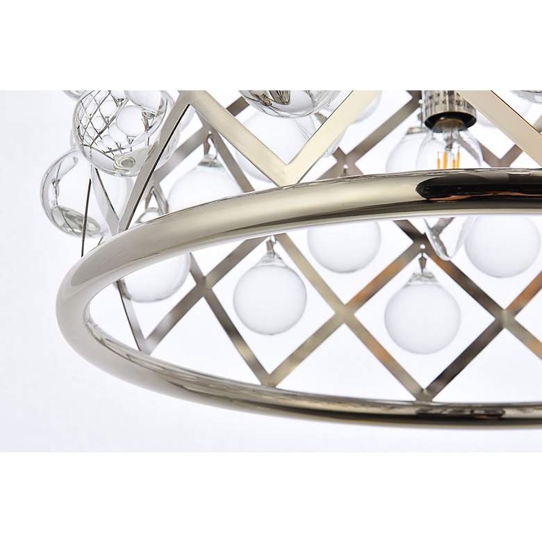 Image 4 Madison 3 Lt Polished Nickel Pendant Clear more views