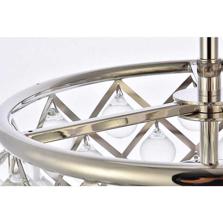 Image 6 Madison 3 Lt Polished Nickel Pendant Clear more views