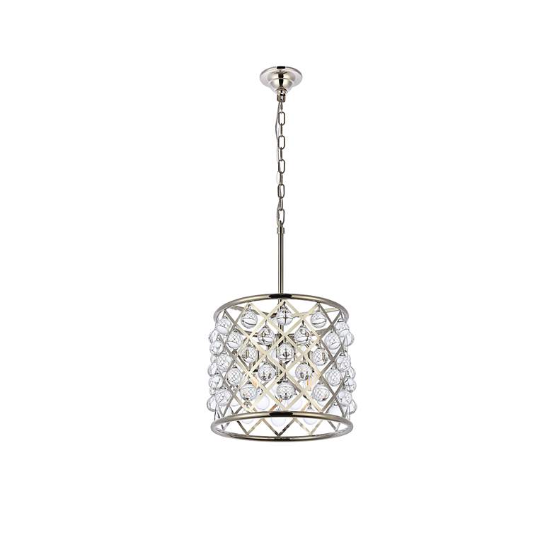 Image 7 Madison 3 Lt Polished Nickel Pendant Clear more views