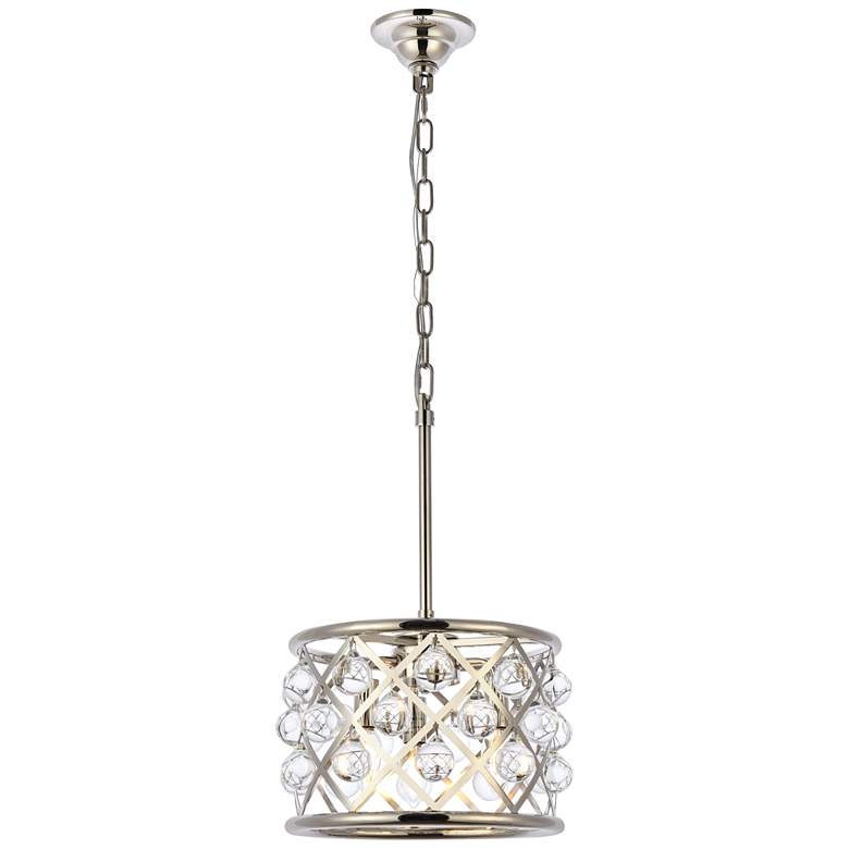 Image 1 Madison 3 Lt Polished Nickel Pendant Clear