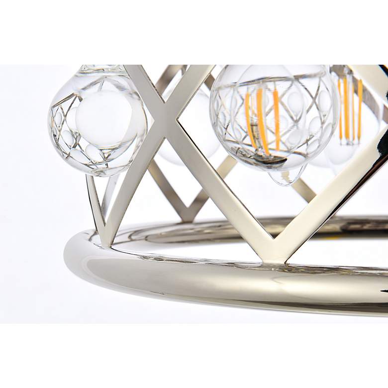 Image 5 Madison 3 Lt Polished Nickel Pendant Clear more views