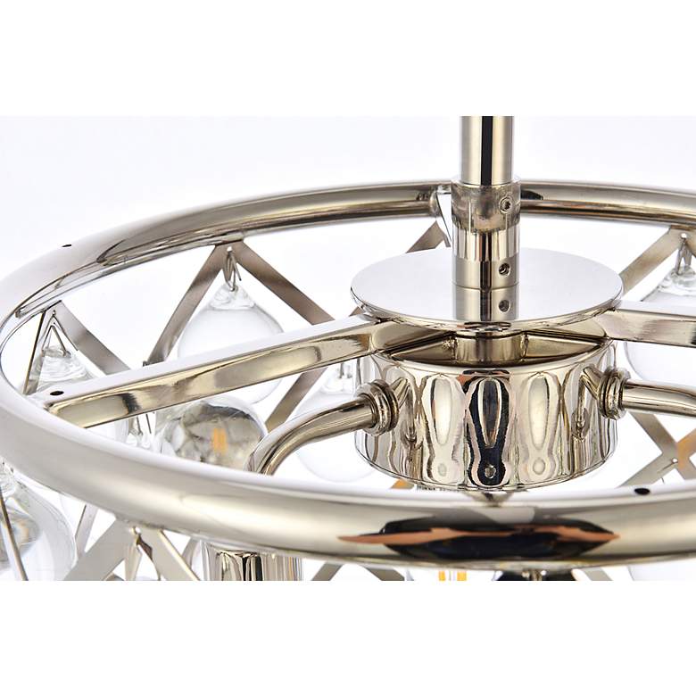 Image 6 Madison 3 Lt Polished Nickel Pendant Clear more views