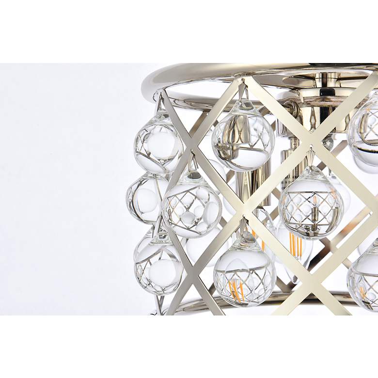 Image 7 Madison 3 Lt Polished Nickel Pendant Clear more views