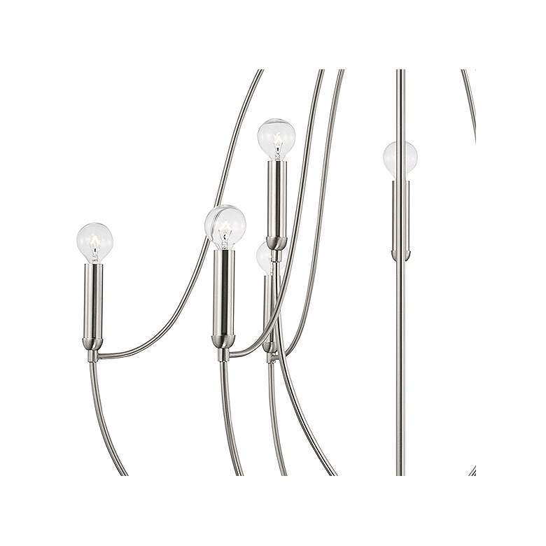 Image 3 Madison 32 1/2" Wide Brushed Nickel 9-Light Chandelier more views