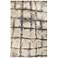 Madison 3405 Ivory and Gray Dimensions Shag Area Rug