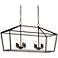 Madison 36" Wide Bronze 8-Light Kitchen Island Light Pendant