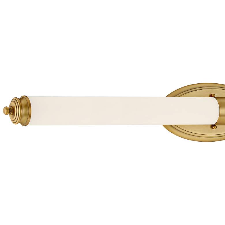 Image 3 Madison 39 1/4 inch Wide Brushed Gold Metal Bar LED Bath Light more views