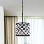 1_Madison 4 Lt Matte Black Pendant Clear