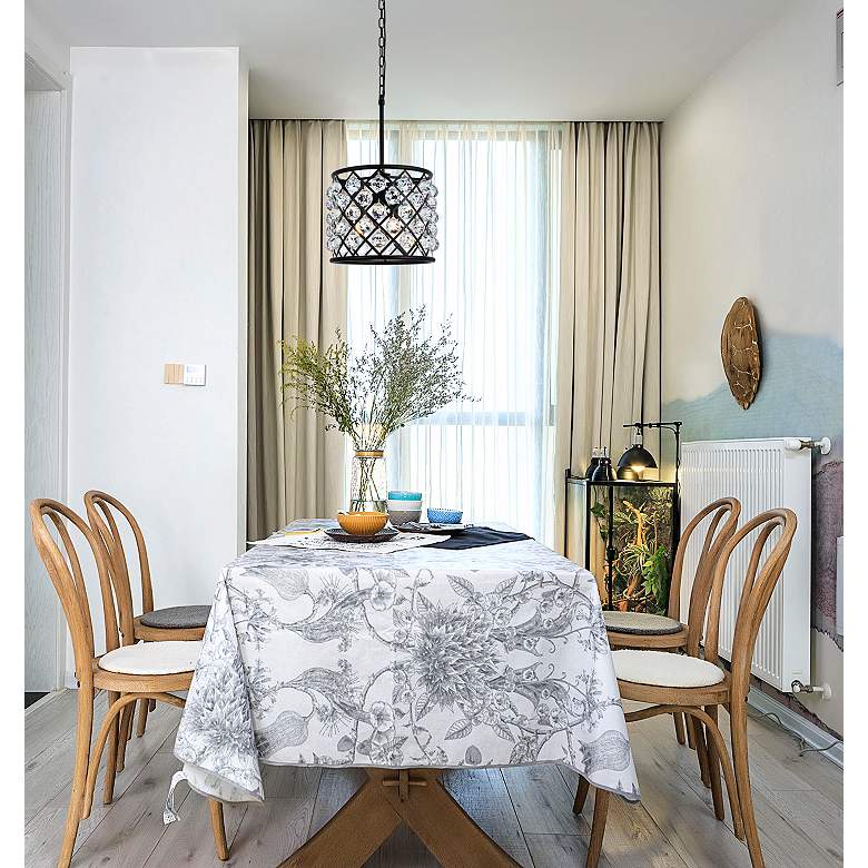 Image 3 Madison 4 Lt Matte Black Pendant Clear more views